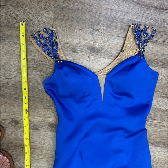 Sherri Hill Elegant Royal Blue Evening Dress - Picture 2 of 6